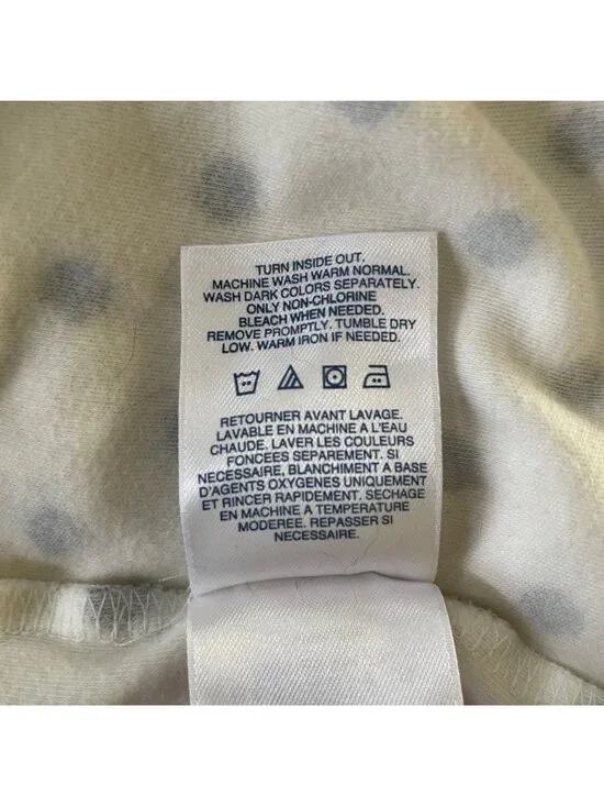 Lands End Womens Polka Dot White Sleeveless Scoop Neck Tank Top Plus Size 3X u - Picture 6 of 8